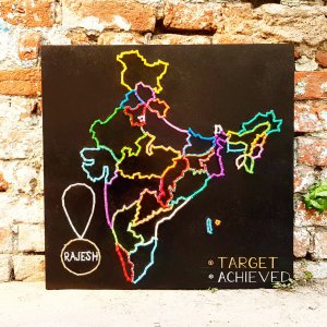 India Map String Art by Sonal Malhotra