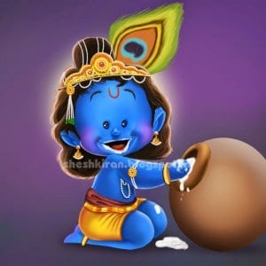 Krishna caricature