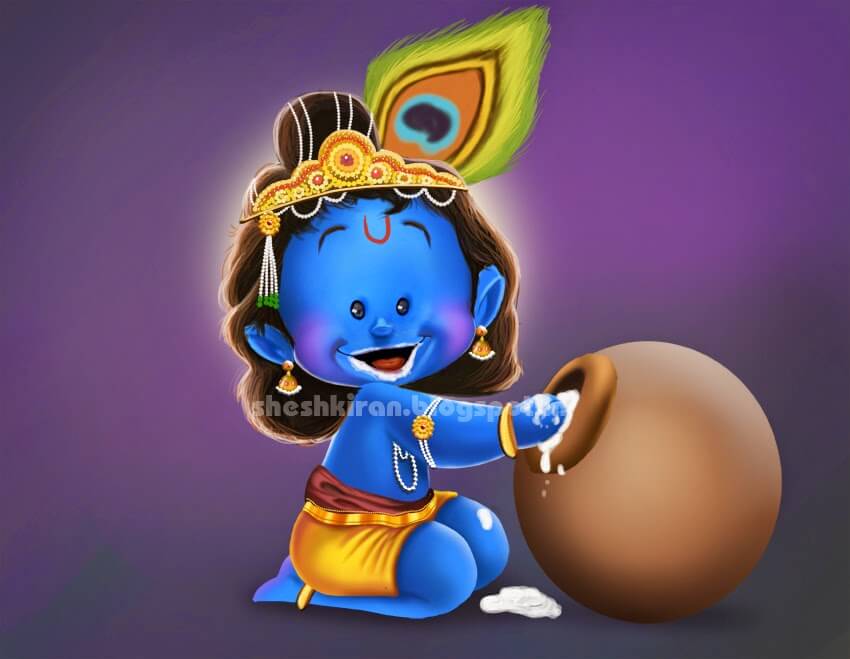 Krishna Caricature by Shesh Kiran - Stoned Santa Krishna Caricature by Shesh Kiran - Stoned Santa
