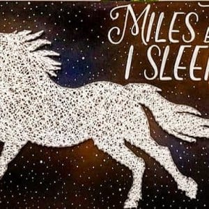 Miles to Go Before I Sleep Wall String Art