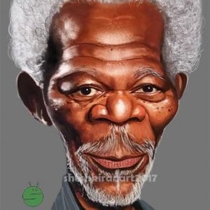 Morgan Freeman Caricature