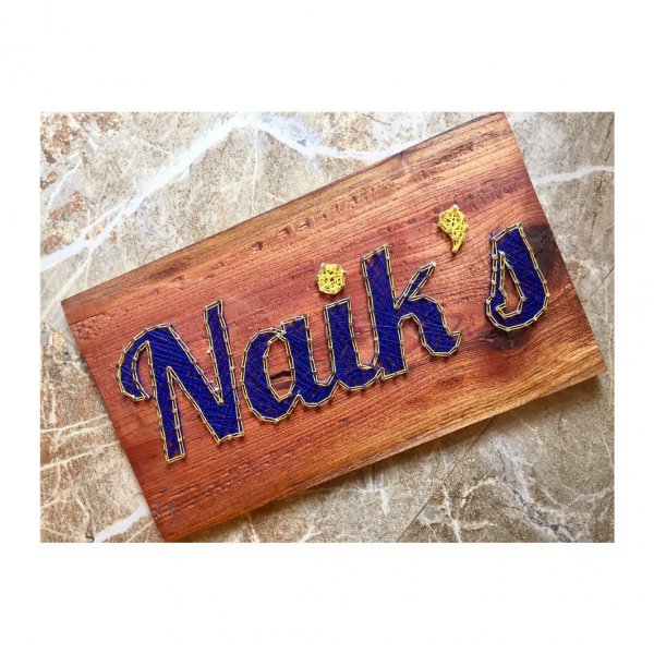 Naik's Nameplate String Art by Sushmita