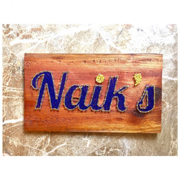 Naik's Nameplate String Art by Sushmita