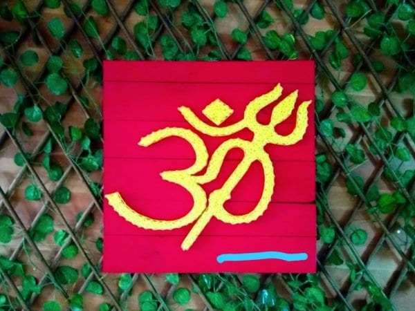 OM string art