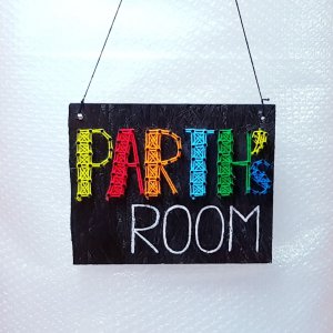 Parth's Nameplate String Art by Sonal Malhotra