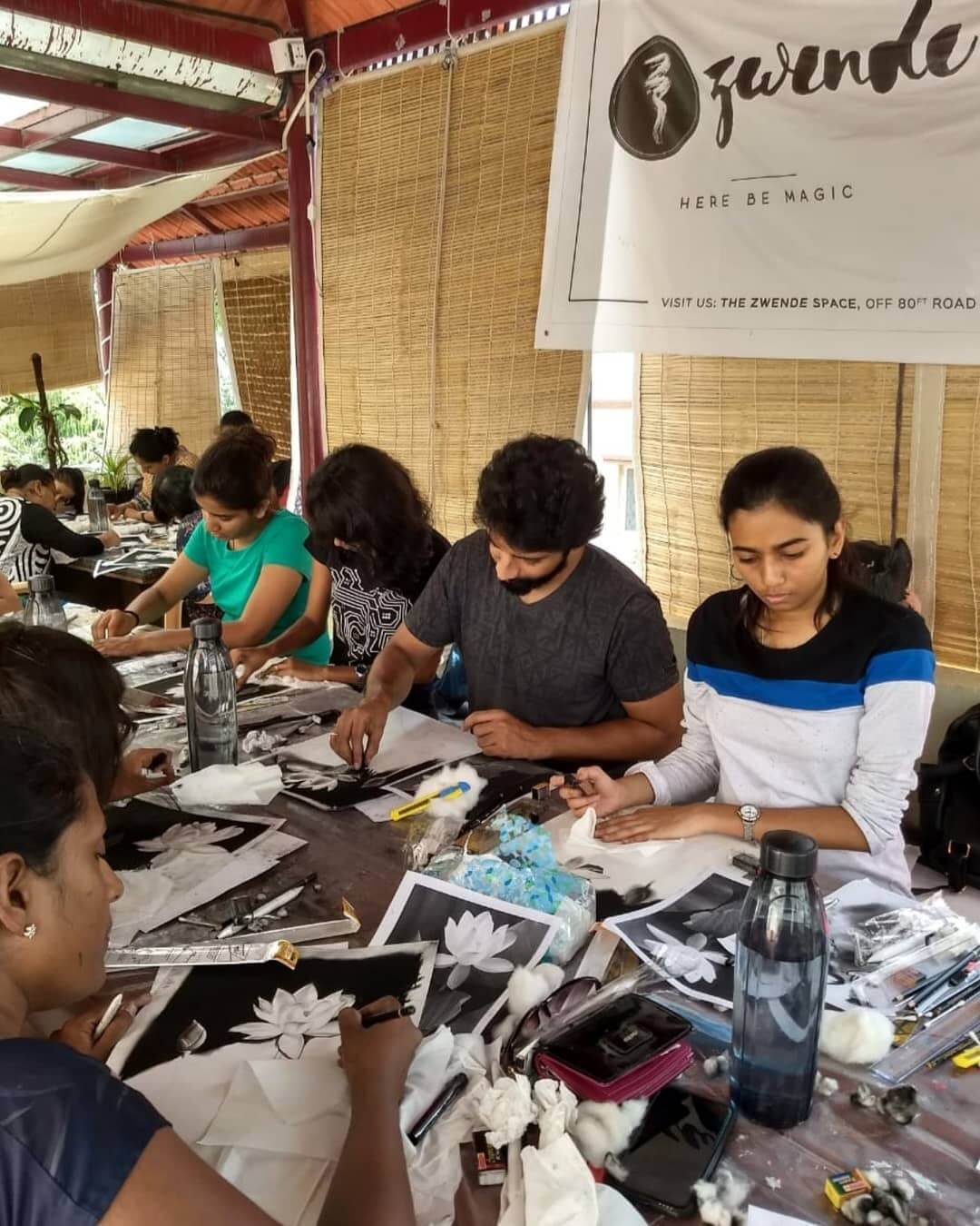 Pencil Sketching Art by Naveen Veera Stoned Santa