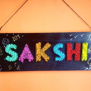 Sakshi's Name String Art by Sonal Malhotra