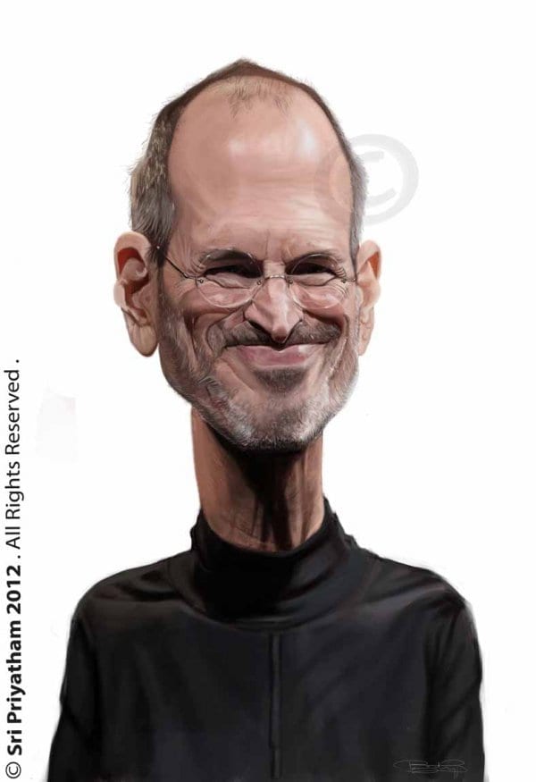 Steve Jobs Hyper Realistic Caricature