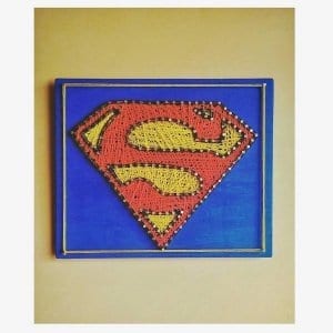 Superman Logo string art