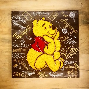 Winnie-the-Pooh String Art by Sonal Malhotra