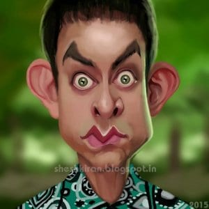 aamir khan caricature