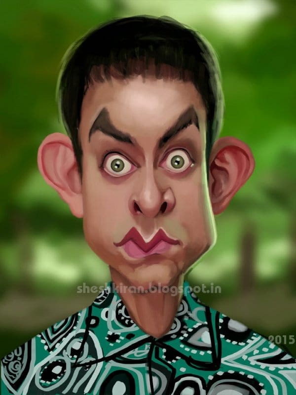 aamir khan caricature