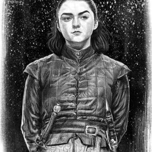 arya stark caricature
