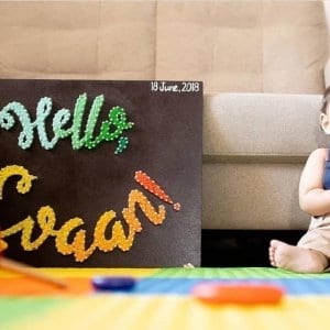 baby name string art