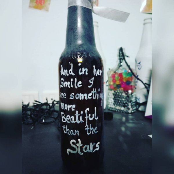 Couple Themed Painted Bottle by Batliwali