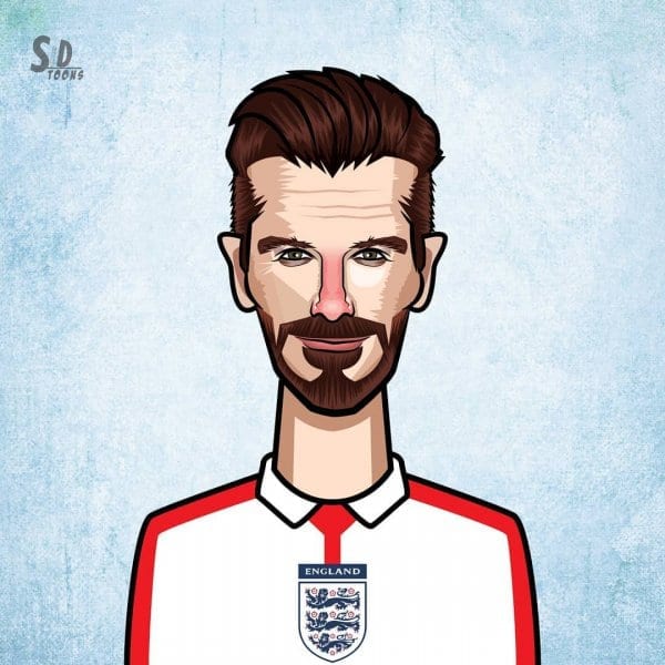 David Beckham Caricature-