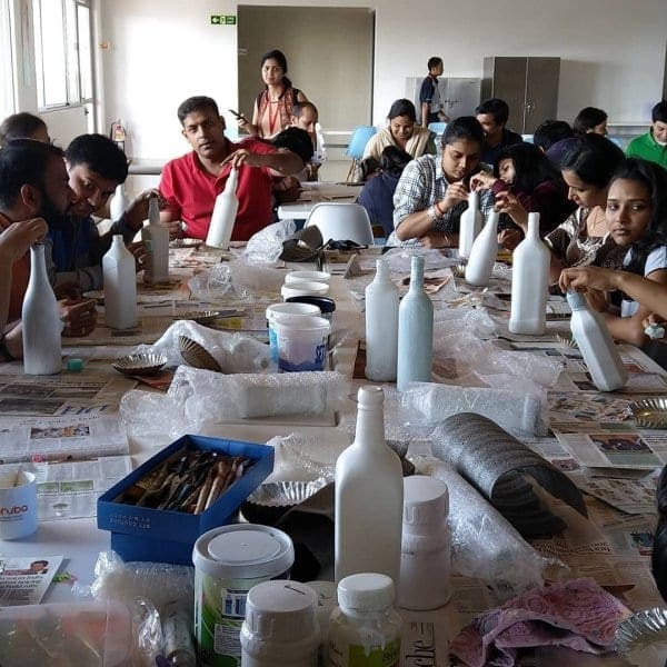 Decoupage Art by Tanvi Sheth Shah Stoned Santa