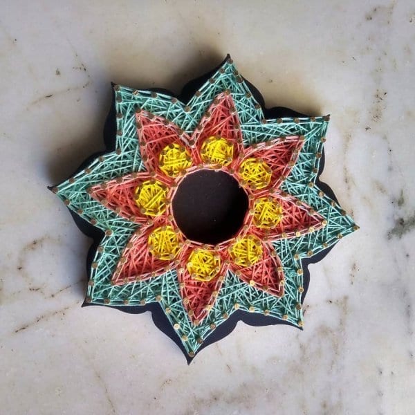 diya holder string art