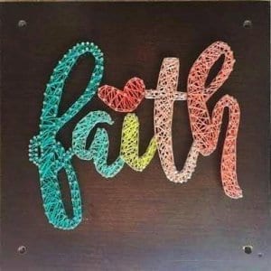 faith string art
