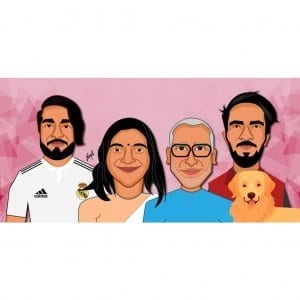 family caricature