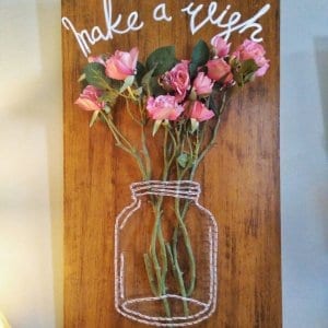 flower jar string art