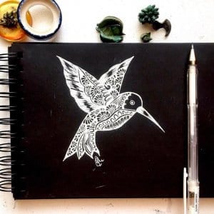 Kingfisher Mandala Art Notebook