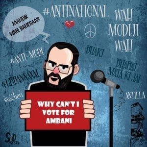 Kunal Kamra Caricature