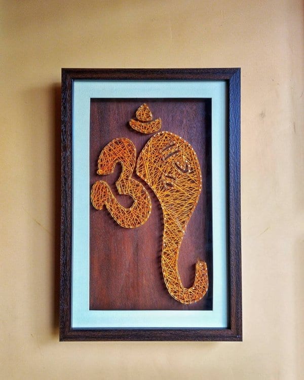 Lord Ganesha string art