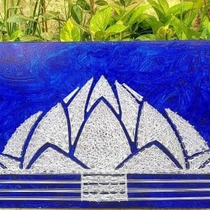 lotus temple string art