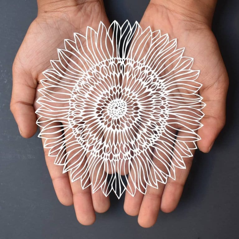 Paper Cutting Art by Swetha Stoned Santa