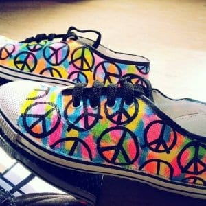 peace customized shoes