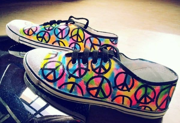 peace customized shoes