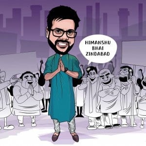 Politics Themed Caricature