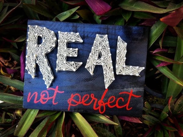 real not perfect string art