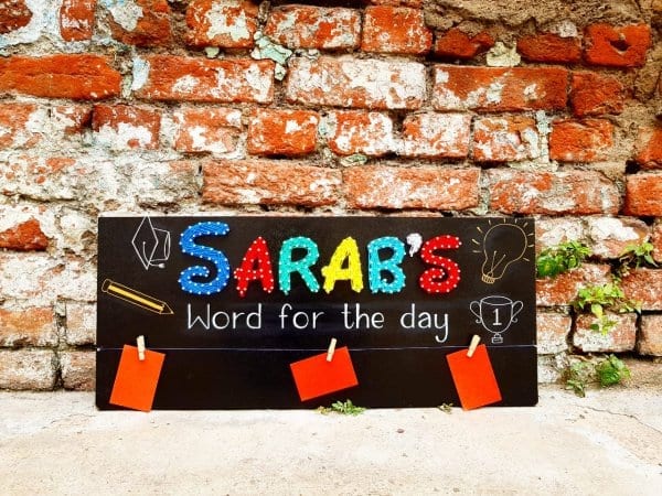 Sarab's Word of The Day string art