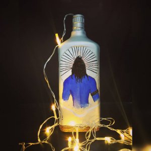 Shiva Themed Painted Bottle by Batliwali