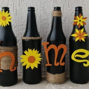 Home Themed Painted Bottle by Batliwali