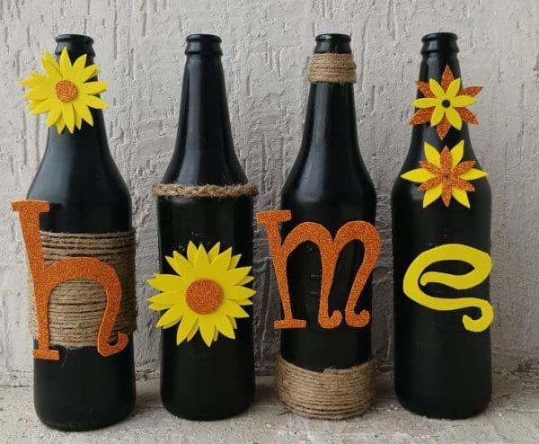 Home Themed Painted Bottle by Batliwali