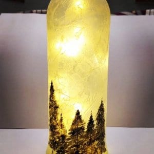Nature Themed Painted Bottle by Batliwali