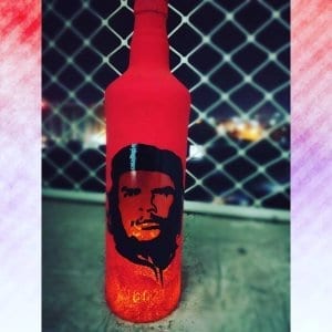 Che Guevara Themed Painted Bottle by Batliwali