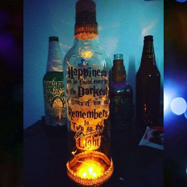Harry Potter Themed Painted Bottle by Batliwali