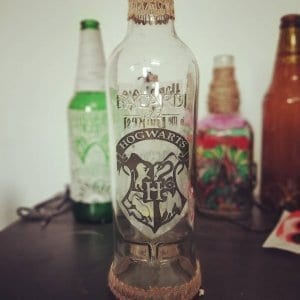 Harry Potter Themed Painted Bottle by Batliwali