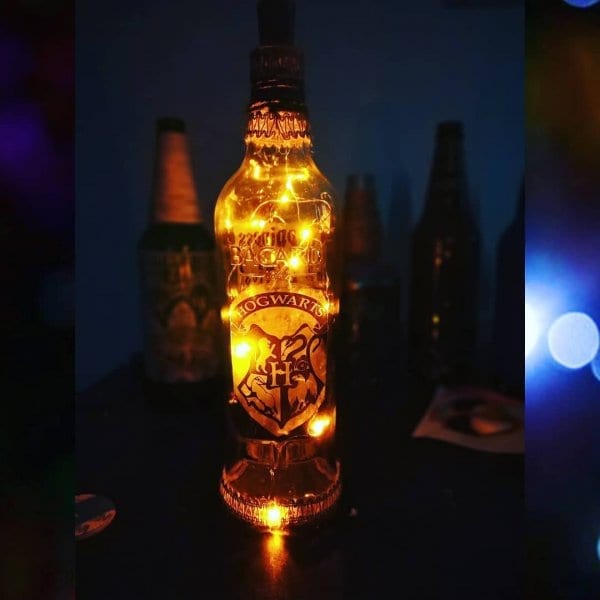 Harry Potter Themed Painted Bottle by Batliwali