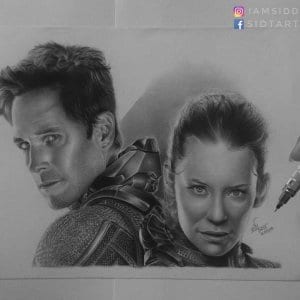 Ant Man Pencil Portrait Hyper Realistic Portrait Siddhant