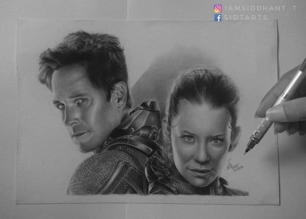 Ant Man Pencil Portrait Hyper Realistic Portrait Siddhant