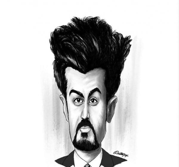 Azeem Banatwalla Caricature by Jay