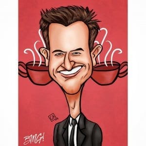 Chandler Caricature-Friends-Chetan-Stoned-Santa-Digital-art