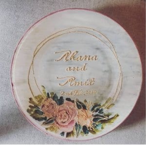 Customized Hand Painted Wall Plate