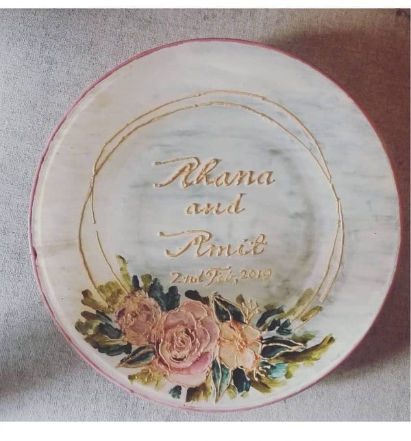 Customized Hand Painted Wall Plate