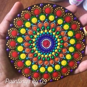 Dazzling Beauty Mandala Fridge Magnet
